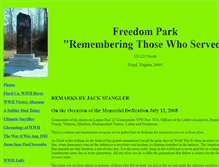 Tablet Screenshot of freedompark.the-spanglers.net